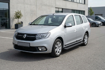 Dacia Logan MCV 2013-2020 Side Steps Allmond Black (2 pcs, Aluminum) photo 1