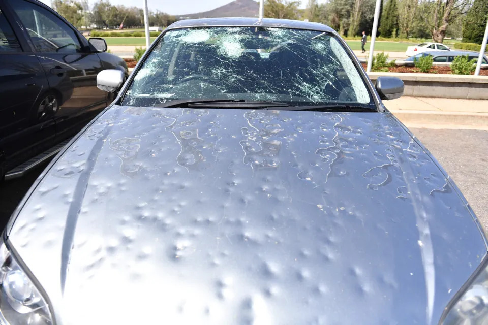 What to do if your car is hit by hail?