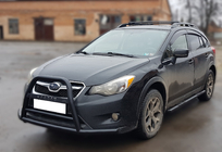Subaru XV 2011-2017 Bull Bar F1-71 Black (Stainless Steel) photo 2