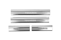 Volkswagen Touareg 2010-2018 Clearance Door Sill Protectors Carmos V2 (4 pcs, Stainless Steel) photo 1