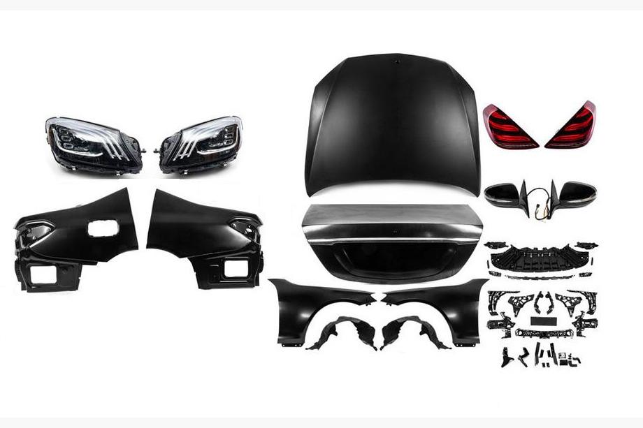 Mercedes S-class W221 2005-2013 Facelift Kit to W222 (without bumpers) Image