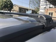 Renault Lodgy 2013-2022 Roof rack (cross bars) for integrated roof rails lockable WingCarrier V2 (2 pcs) Gray photo 3