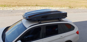 BMW 5 Series F10/F11 2010–2016 Roof rack (cross bars) for integrated roof rails lockable WingCarrier V2 (2 pcs) Black photo 18