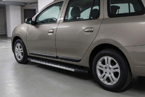 Renault Logan MCV 2013-2022 Side Steps Duru (2 pcs, Aluminum) photo 1