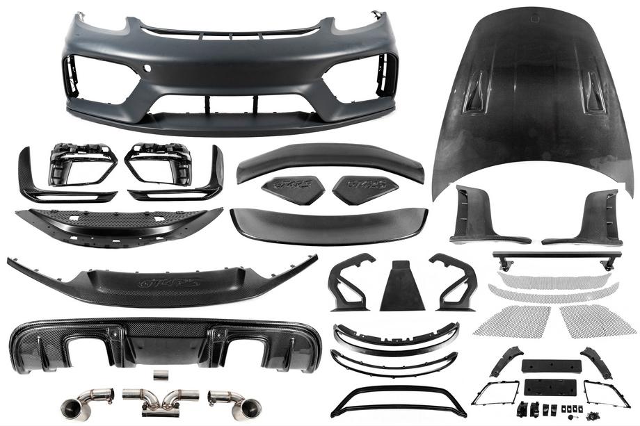 Porsche Boxster/Cayman 982 (718) 2016- GT4RS body kit set (polypropylene + carbon) Image