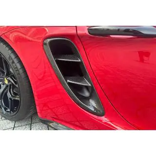 Rear Fender Covers (for GT4, Carbon) Porsche Boxster/Cayman 982 (718) 2016- photo 2