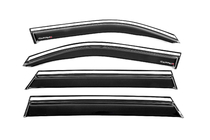 Dacia Duster 2024- Window wind deflectors with chrome trim EuroCap (set of 4) photo 1