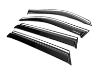Dacia Duster 2024- Window wind deflectors with chrome trim EuroCap (set of 4) photo 3