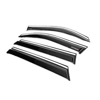 Window wind deflectors with chrome trim EuroCap (set of 4) photo 3