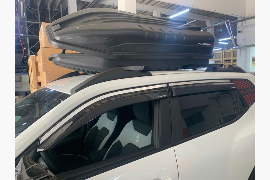 Renault Duster 2024- Window wind deflectors with chrome trim EuroCap (set of 4) Image