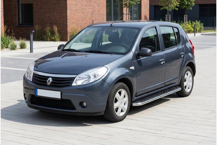 Dacia Sandero 2007-2013 Side Steps Maydos V1 (2 pcs, Aluminum & Stainless Steel) Image