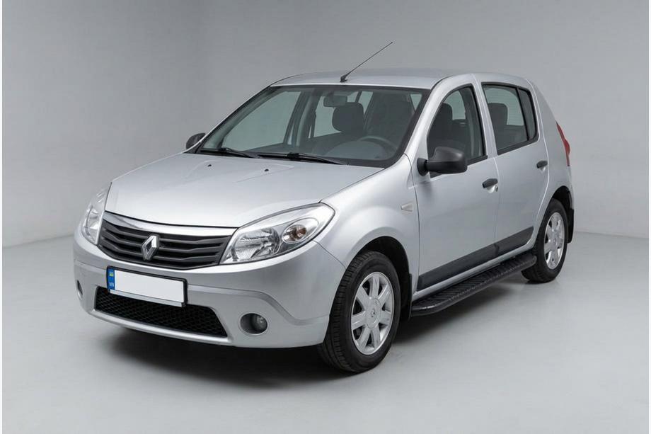 Dacia Sandero 2007-2013 Side Steps Bosphorus Black (2 pcs, Aluminum) Image