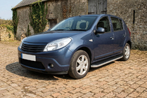Renault Sandero 2007-2013 Side Steps Tayga Grey (2 pcs, Aluminum) photo 1