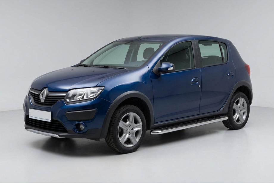 Dacia Sandero 2013-2020 Side Steps Maydos V1 (2 pcs, Aluminum & Stainless Steel) Image