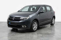 Renault Sandero 2013-2022 Side Steps Allmond Black (2 pcs, Aluminum) photo 1