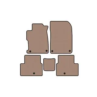 Rubber floor mats Carsuit (2012-2015, beige)