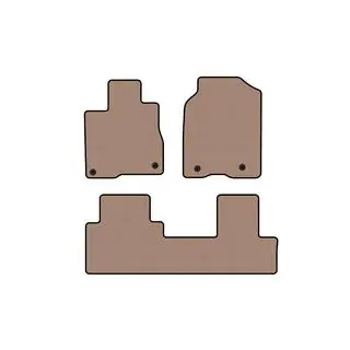 Rubber Floor Mats Carsuit (Beige)