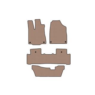 Rubber floor mats Carsuit (3 rows, beige) Acura MDX 2013-2020 photo 1