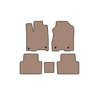Rubber Floor Mats Carsuit (Beige)