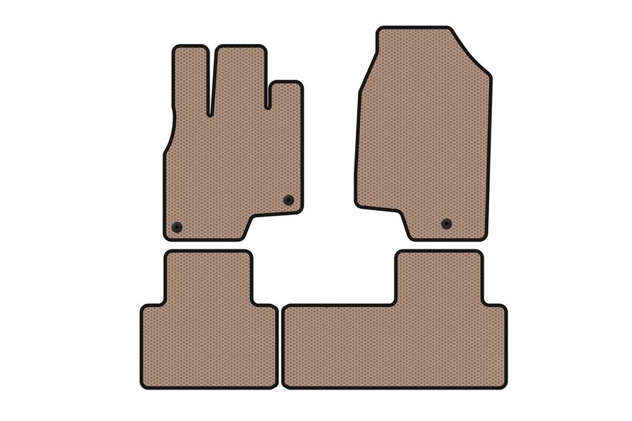 Acura RDX 2018- Rubber Floor Mats Carsuit (Beige) Image