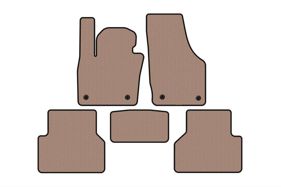 Audi Q3 2011-2019 Rubber Floor Mats Carsuit (Beige) Image