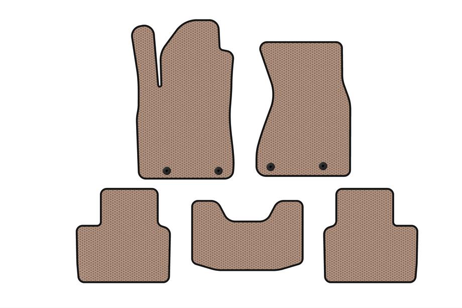 Audi A8 1994-2002 Carsuit rubber floor mats (Sedan, beige) Image