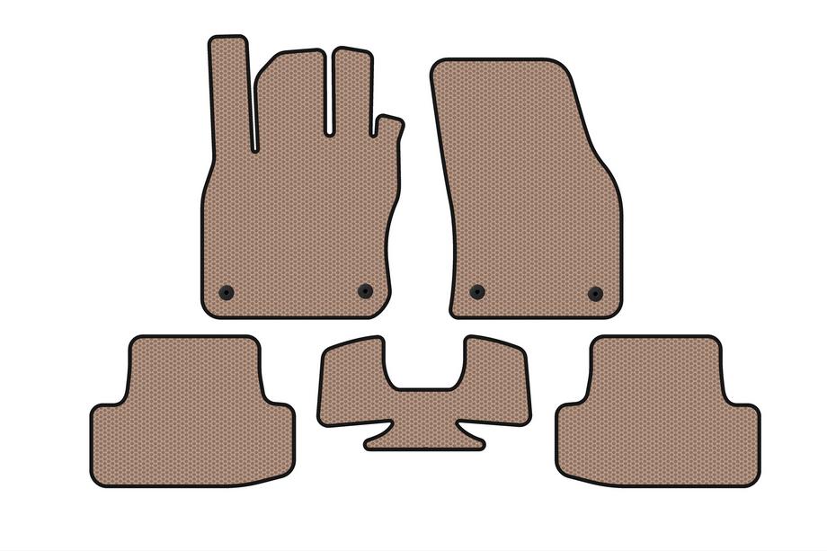 Audi Q2 2016- Rubber Floor Mats Carsuit (Beige) Image