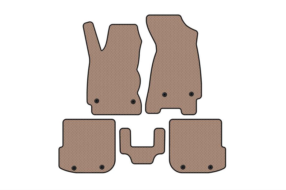 Audi A4 B5 1994–2001 Carsuit rubber floor mats (Sedan, beige) Image