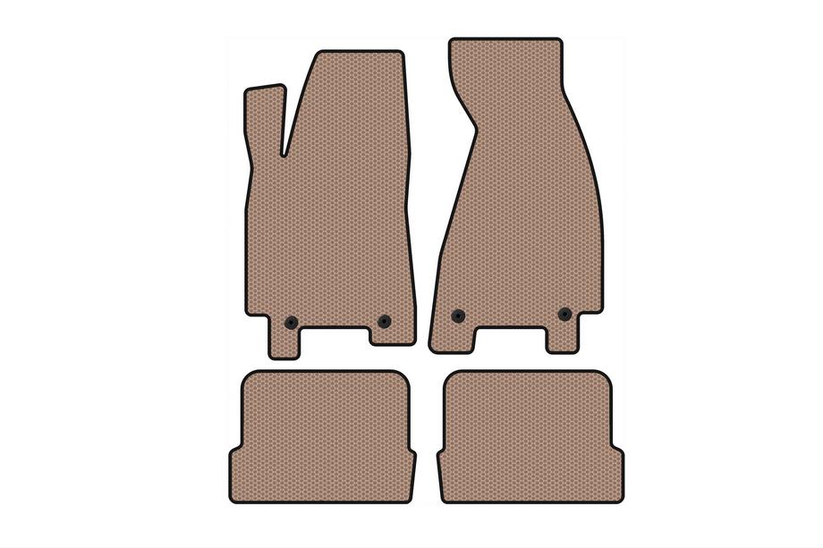 Audi 80/90 1987-1996 Rubber Floor Mats Carsuit (1991-1996, Coupe, Beige) Photo 1