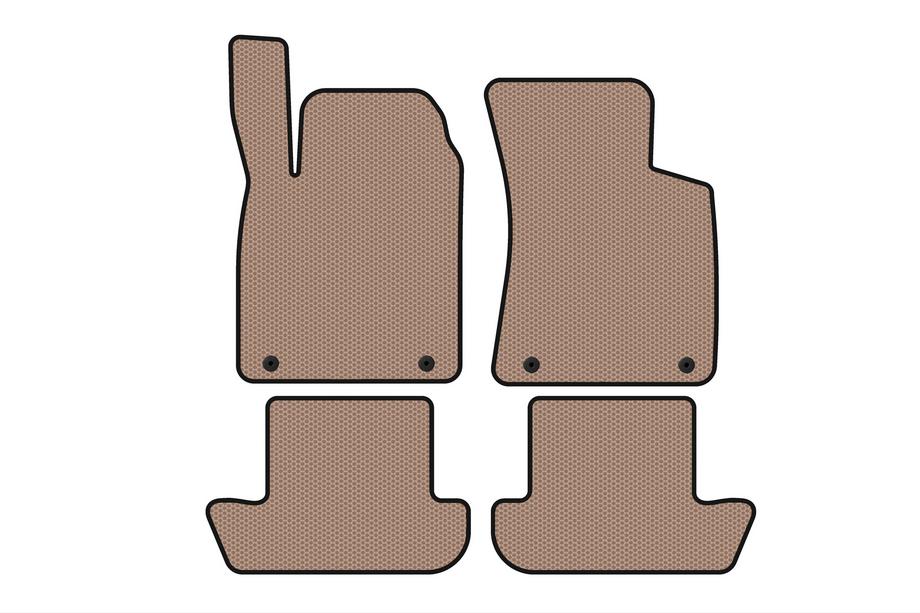 Audi TT 1998-2006 Rubber floor mats Carsuit (Coupe, beige) Image