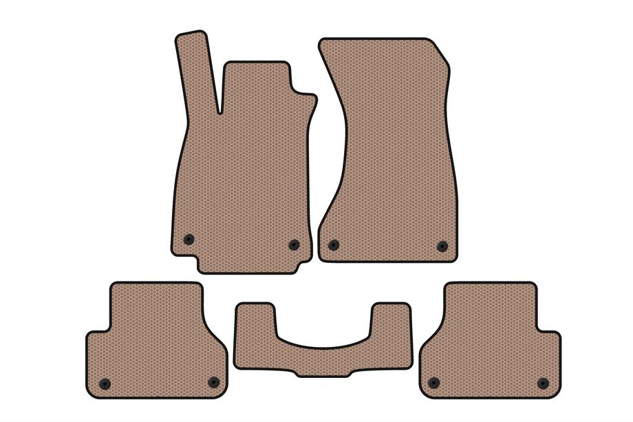 Audi A5 2016-2025 Rubber floor mats Carsuit V1 (Sportback, beige) Image