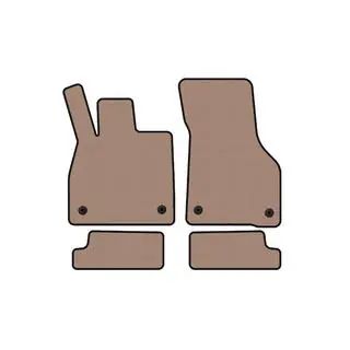 Rubber floor mats Carsuit (Coupe, beige)