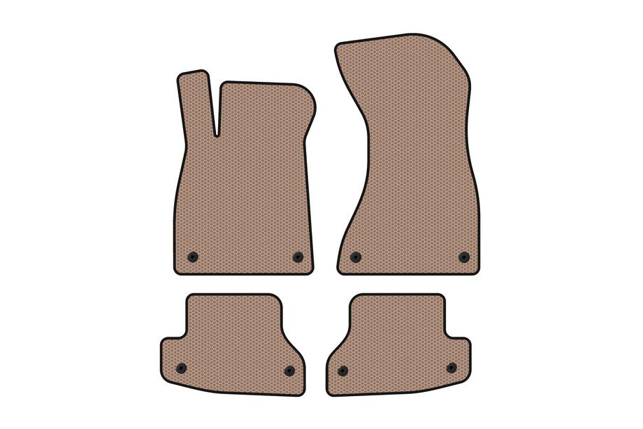 Audi A5 2016-2025 Rubber floor mats Carsuit (Coupe, beige) Image