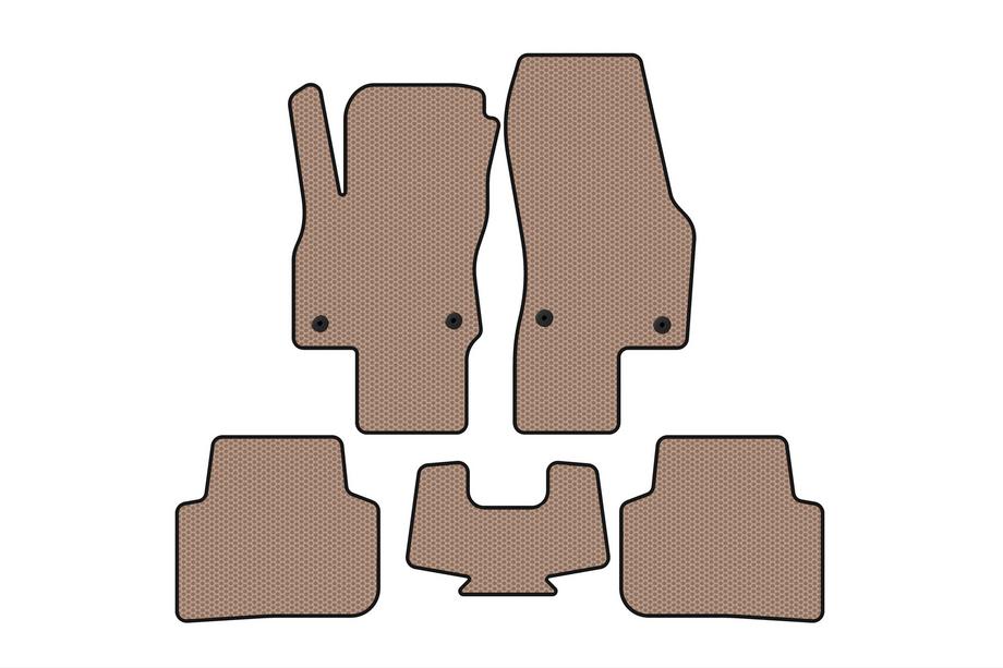 Audi Q3 2019–2025 Rubber Floor Mats Carsuit (Beige) Image