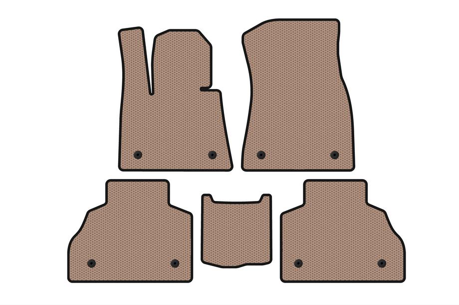 BMW X7 G07 2019- Rubber floor mats Carsuit (2 rows, beige) Image