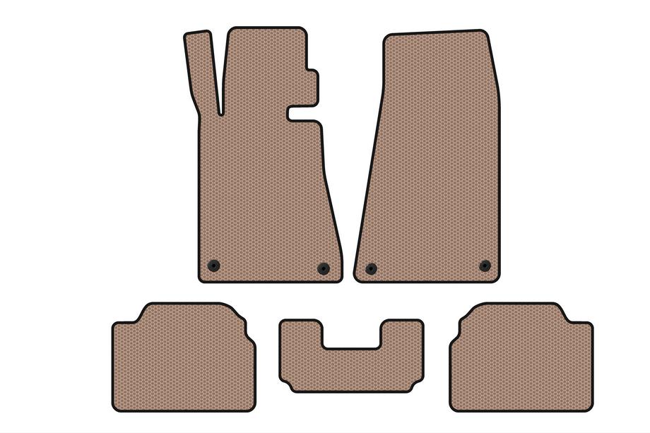 BMW 5 Series E34 1988-1995 Rubber Floor Mats Carsuit (Beige) Image