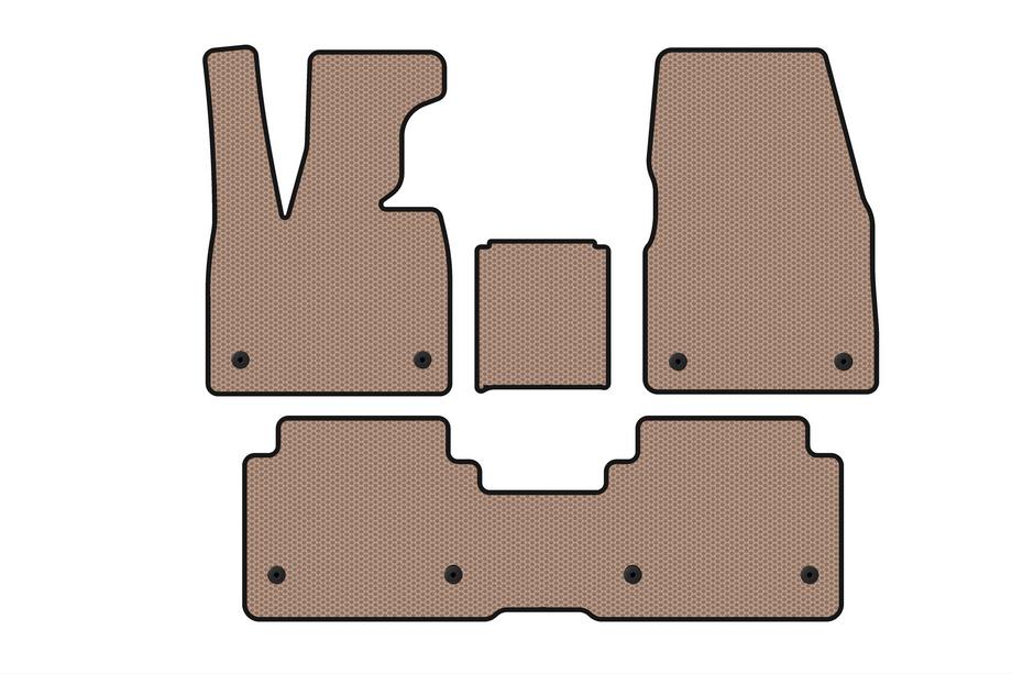 BMW I3 2013-2022 Rubber Floor Mats Carsuit (Beige) Image