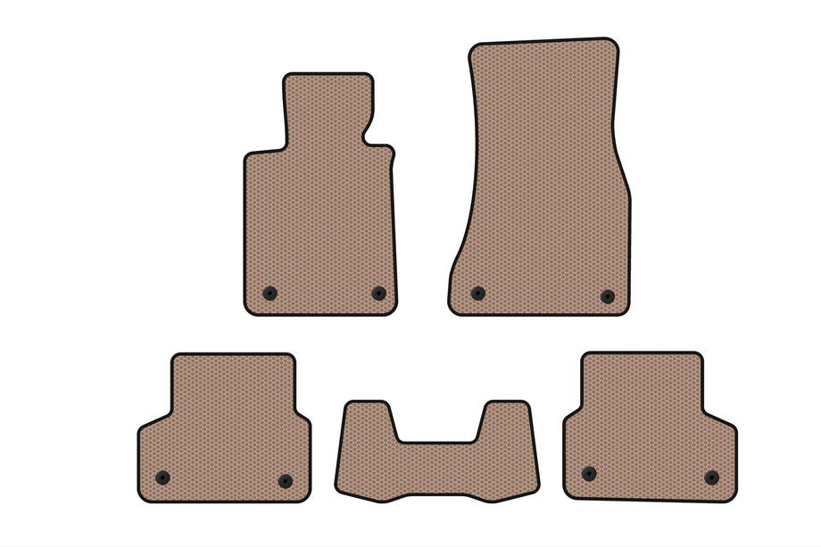 BMW 5 Series G30/G31 2017–2023 Rubber Floor Mats Carsuit (Beige) Image