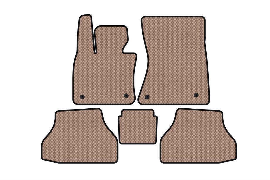 BMW X6 E71 2008–2014 Rubber Floor Mats Carsuit V-2 (Beige) Image