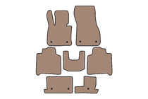 BMW 2 Series Active Tourer F45/F46 2014-2021 Rubber Floor Mats Carsuit (For F46, 2 Rows, Beige) photo 1