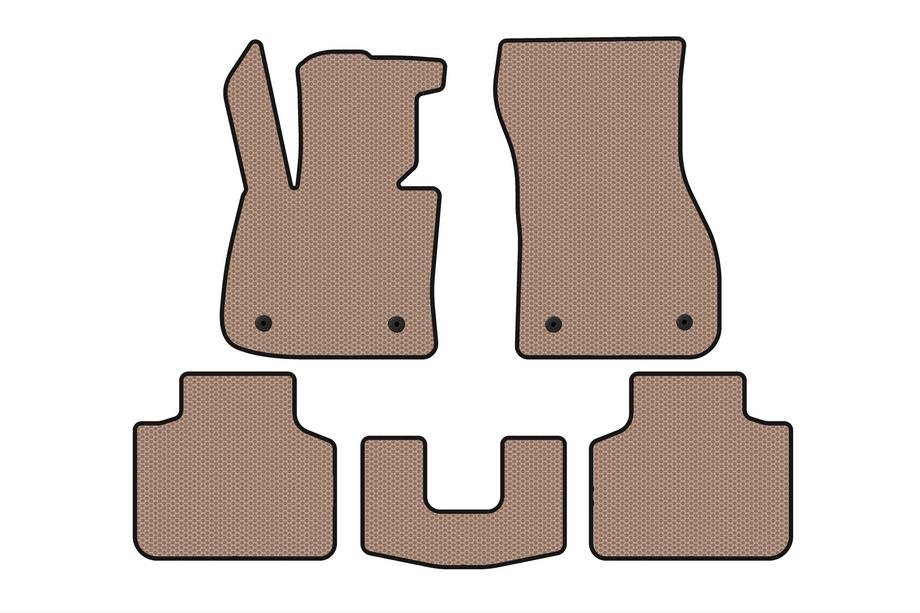 BMW 2 Series Active Tourer F45/F46 2014-2021 Rubber floor mats Carsuit (for F45, beige) Photo 1