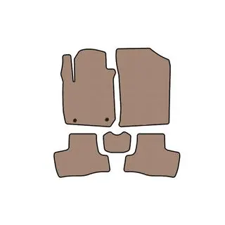 Rubber Floor Mats Carsuit (Beige)
