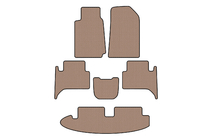 Chevrolet Trailblazer 2012-2019 Rubber floor mats Carsuit (3 rows, beige) photo 1