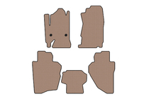 Chevrolet Silverado 2013-2019 Rubber Floor Mats Carsuit (Beige) photo 1