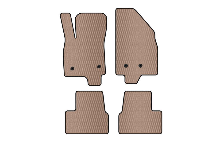 Chevrolet Volt 2016-2019 Rubber Floor Mats Carsuit (Beige) Image
