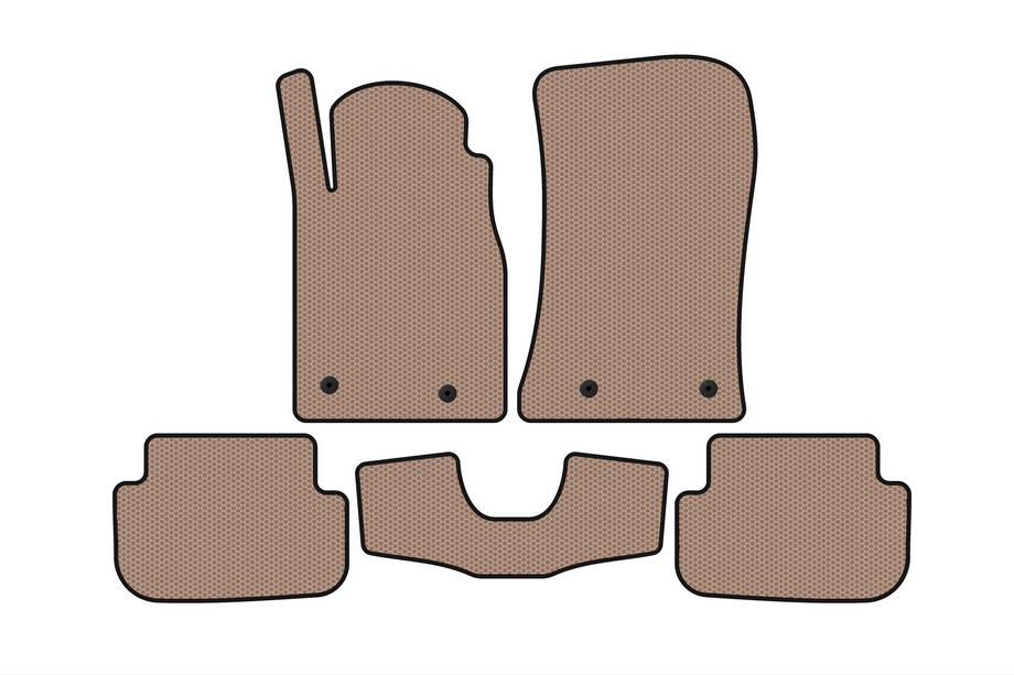 Chevrolet Camaro 2009-2015 Rubber Floor Mats Carsuit (Beige) Image