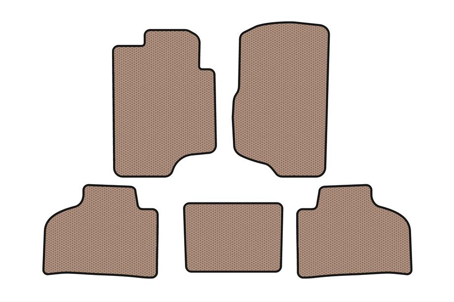 Chevrolet Silverado 2007-2013 Rubber Floor Mats Carsuit (Beige) Image