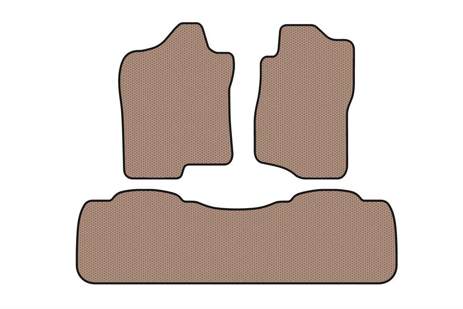 Chevrolet Suburban 2007-2014 Rubber Floor Mats Carsuit (Beige) Image