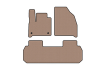 Chevrolet Traverse 2017- Rubber floor mats Carsuit (2 rows, beige) photo 1