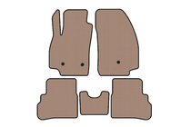 Chevrolet Spark 2015-2023 Rubber floor mats Carsuit (2018-2023, beige) photo 1
